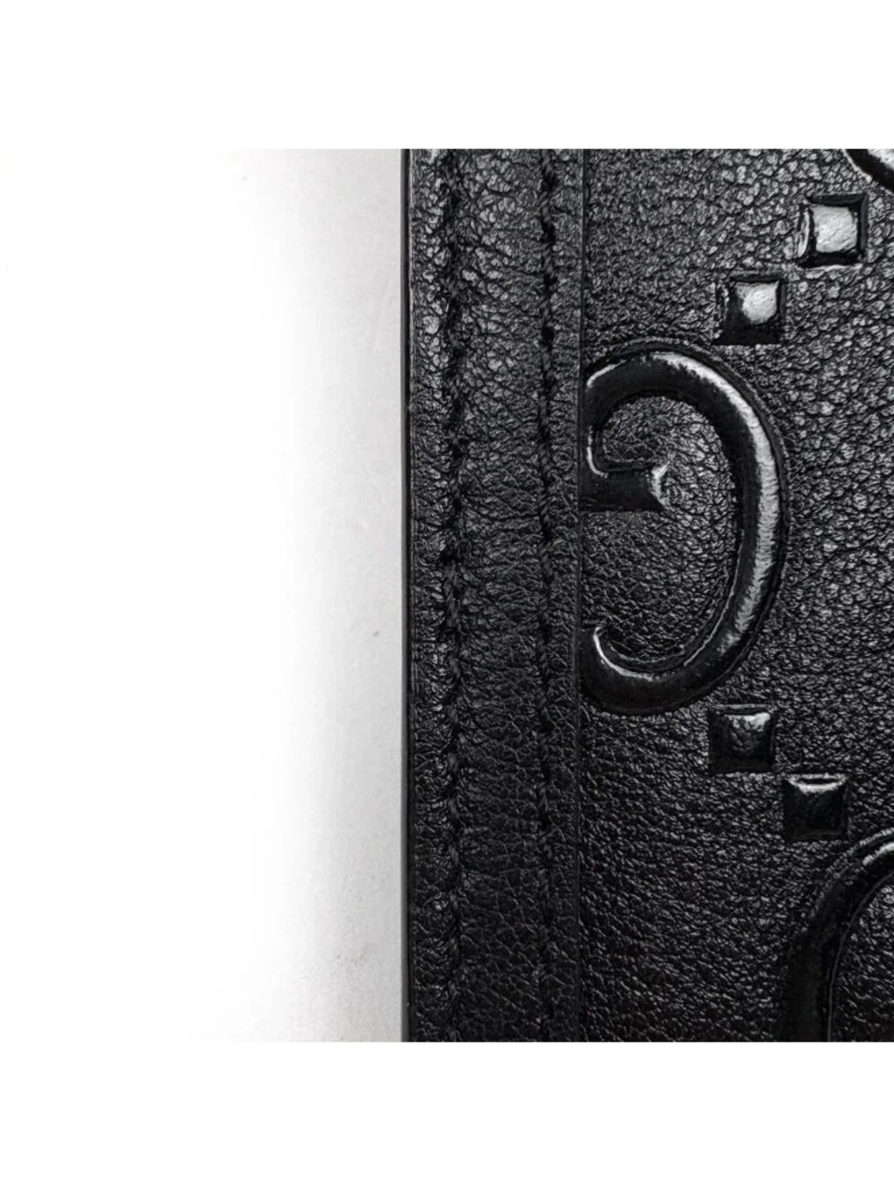 Gucci Wallet GG Embossed Bifold Leather Black